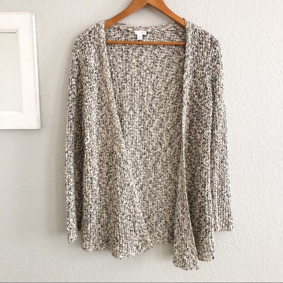 J. Jill Sweaters - J. Jill Marled Knit Open Front Cardigan Sweater